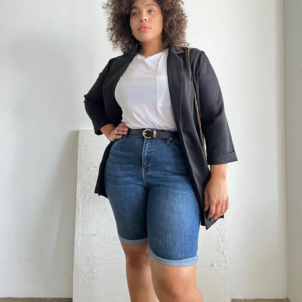 NWT Wax Jean Cuffed Bermuda Denim Short | Size: Various